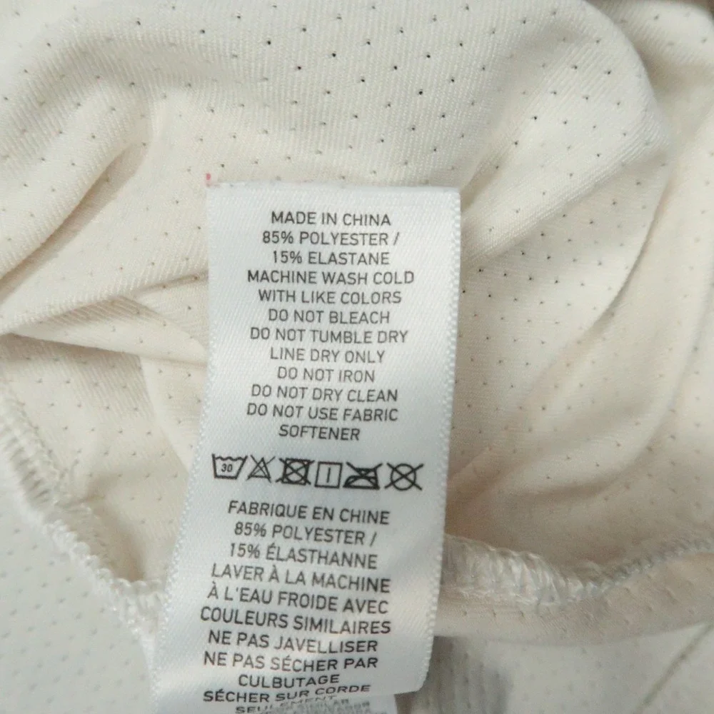 Rhone‎ Pullover Mens Medium Cream Blue Quarter Zip Peloton Performance Athletic